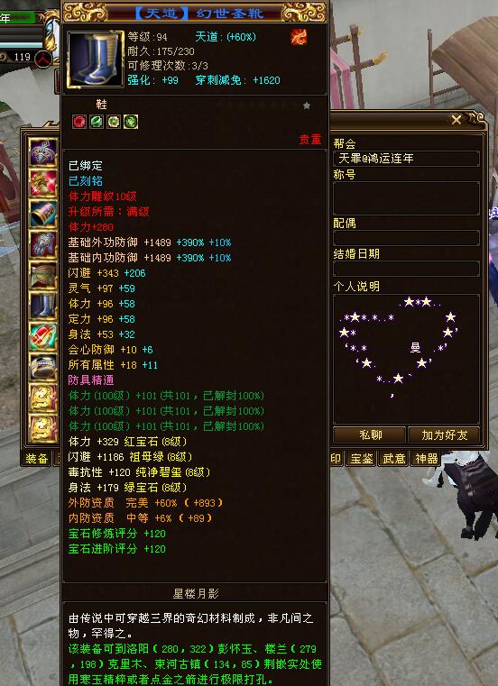 天龙八部游戏_星楼月影真·天龙天花板_天龙全服第一人装备分析